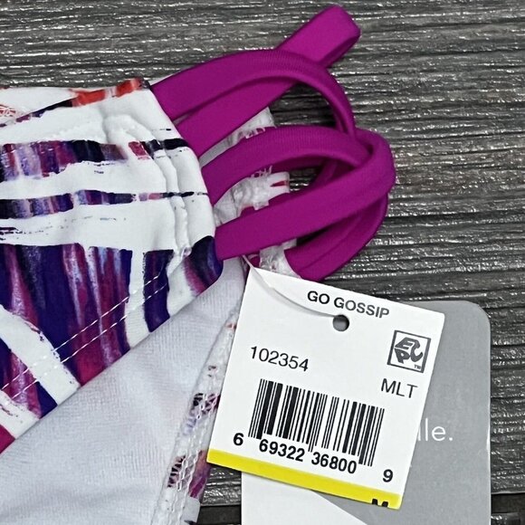 NWT GO by Gossip Palm Dazed Strappy Hipster Bikini Bottoms Size Medium Swimsuit - Picture 4 of 9